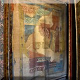 R56. Masterloom handcrafted wool rug with Greek column design. Made in Nepal. Approx. 7'10&rdquo x 9'4”